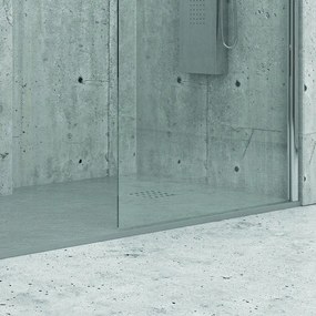 Piatto doccia 180x80 effetto pietra colore grigio - KAMALU