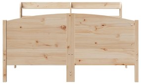 Letto senza materasso 140x190 cm in legno massello di pino