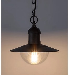 Rabalux 8717 - Lampada a sospensione da esterno OSLO 1xE27/60W  nera IP44