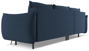 Divano angolare blu (con penisola a sinistra) Malie – Makamii