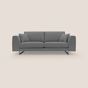 Armony Divano moderno con slitte in acciaio e tessuto impermeabile T02