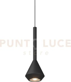 1202 sospensione 1 luce attacco gu10 colore nero con cavo cm 250 ro...