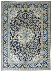 Kashan Tappeto persiano 290 x 400 Blu (Iran) Annodato A Mano