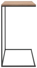 Tavolino da salotto nero 55x35x66 cm in legno multistrato