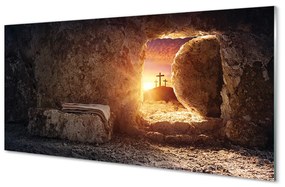 Pannello paraschizzi cucina La grotta del sole attraversa 100x50 cm