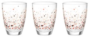 Set 3 bicchieri per acqua Murano Rosso