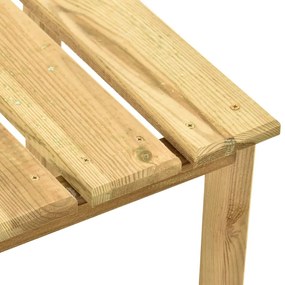 Tavolo per lettino prendisole 30x30x26 cm in pino impregnato