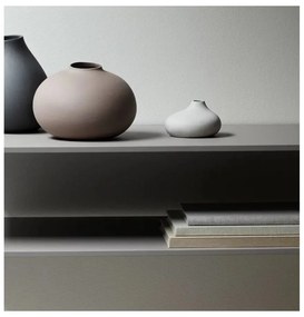 Set di vasi in grigio chiaro in porcellana 3 pz (altezza totale 9 cm) Nona – Blomus