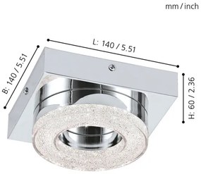 Eglo 95662 - Plafoniera LED FRADELO LED/4W/230V