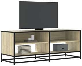 Mobile Tv Rovere Sonoma 120,5x40x46cm Legno Multistrato Metallo /