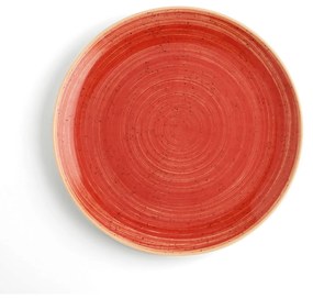 Piatto Piano Ariane Terra Ceramica Rosso (Ø 29 cm) (6 Unità)