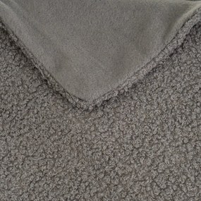 Coperta grigia in sherpa 130x160 cm Sherpa Bouclé – Casa Selección