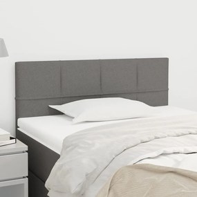 Testiera Grigio Scuro 80x5x78/88 Cm İn Tessuto /