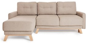 Divano letto variabile beige ad angolo Pop - Bonami Selection