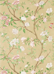 Zoffany Tapete Nostell Priory Paper - Old Gold/ Green