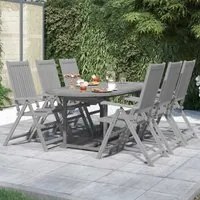 Set da Pranzo da Giardino 7 pz in Legno Massello di Acacia 3079654