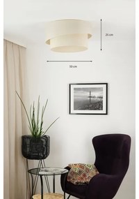 Brilagi - Plafoniera SHINE 1xE27/15W/230V diametro 50 cm color crema