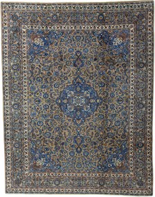 Kashmar Tappeto 380x300 Marrone (Iran) Annodato A Mano