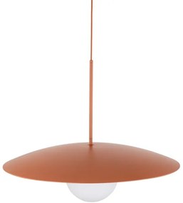 Lampadario a sospensione con filo SLATE 1xE27/15W/230V diametro 65 cm color mattone