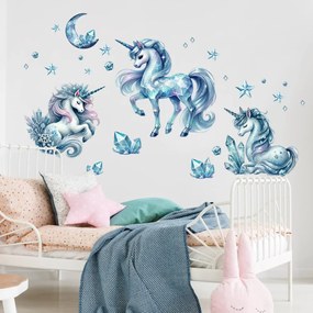 Adesivi murali - Unicorni di cristallo | Inspio