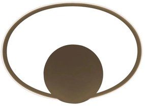 Plafoniera LED moderno Irina, dorato Ø 42 cm, luce naturale NOVECENTO