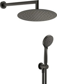 Kit incasso doccia HUBER Tayrona/Plano nero opaco