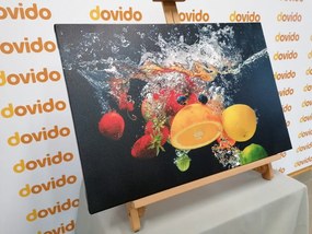 Quadro su tela – Frutta nell'acqua