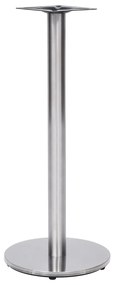 Gamba Per Tavolino Da Bar Argento Ø45x107 Cm İn Acciaio Inox /