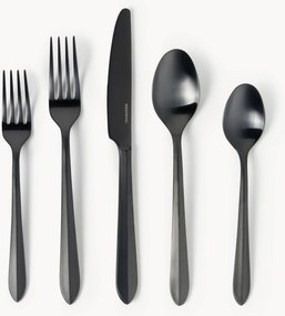 Set di posate in acciaio inox spazzolato Thibaud, varie misure