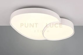 Rise plafoniera a led 45w 5300lm, 2700 - 6500k forma organica grand...