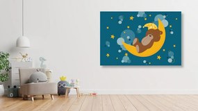 Stampa su tela – Orsetto sulla luna