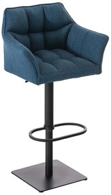Sgabello Barhocker Damaso Stoff - Eleganza E Comfort Unici / Blau / Schwarz