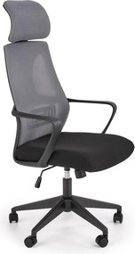 Sedia da ufficio Valdez in grigio/nero