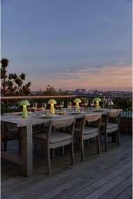 Lampada da tavolo LED gialla con telecomando (altezza totale 28 cm) Sam – Sirius