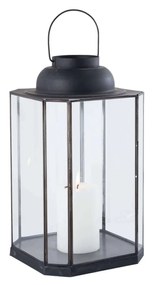 APOLLINE - lanterna in vetro e acciaio
