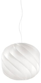 Sospensione Moderna Globe 1 Luce In Polilux Bianco D15 Made In Italy