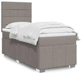 Giroletto A Molle Con Materasso Tortora 90x190 Cm İn Tessuto /