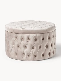 Pouf contenitore XL in velluto Chiara