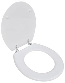 Sedile Wc İn Mdf Con Coperchio Design Semplice Bianco /