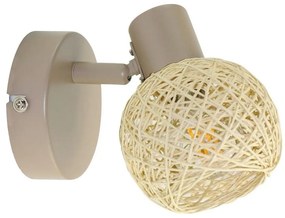 Faretto da parete DEX 1xE14/10W/230V beige/crema