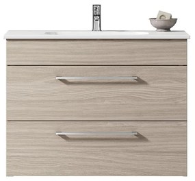 Mobile sottolavabo e lavabo Giò olmo rousseau L 81 x H 61.5 x P 40 cm 2 cassetti