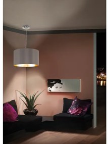 Eglo 55269 - Lampadario a sospensione con filo MASERLO 1xE27/60W/230V marrone