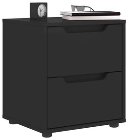 Comodino Vısnes Nero 45x40x50 Cm İn Legno Multistrato /