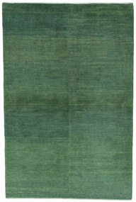 Gabbeh Tappeto 190 x 130 Verde (Iran) Annodato A Mano
