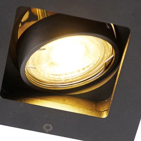 Faretto da incasso smart nero con WiFi GU10 regolabile - Qure