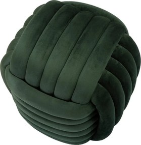 Poggiapiedi in velluto verde Softy - Mauro Ferretti