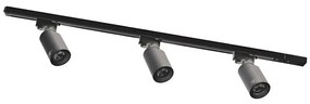 Zuma Line 3554 - Faretto per sistema a binario TORE 3xGU10/35W/230V nero