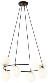 Lampadario a Sospensione AZURA 8 OPAL