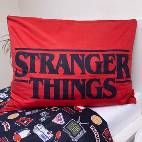Set copripiumino e federa da bambini in cotone per letto singolo 140x200 cm Stranger Things "Upside Down" – Jerry Fabrics