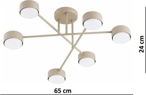 Brilagi - Plafoniera LED MONO 6xGX53/13W/230V beige